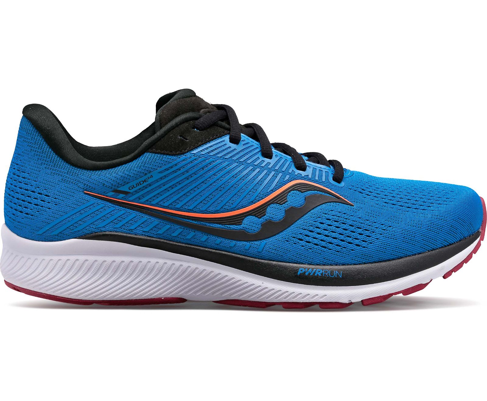 Blue / Black Men's Saucony Guide 14 Running Shoes | NHVCZ4731