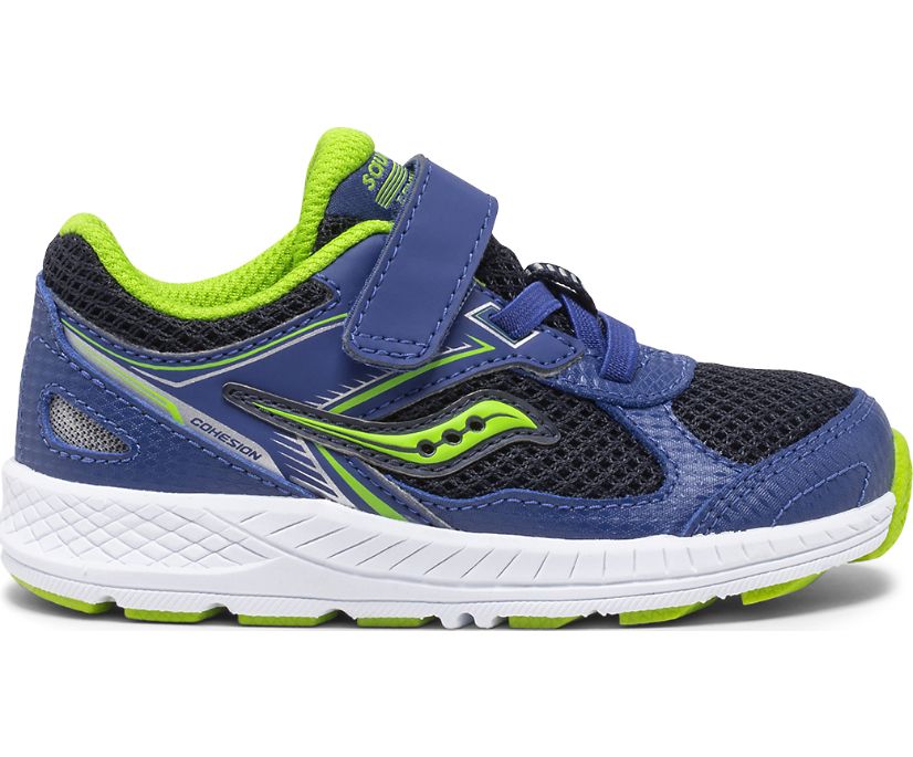 Blue / Green Kids' Saucony Cohesion 14 A/C Jr. Sneakers | DJTKF3682