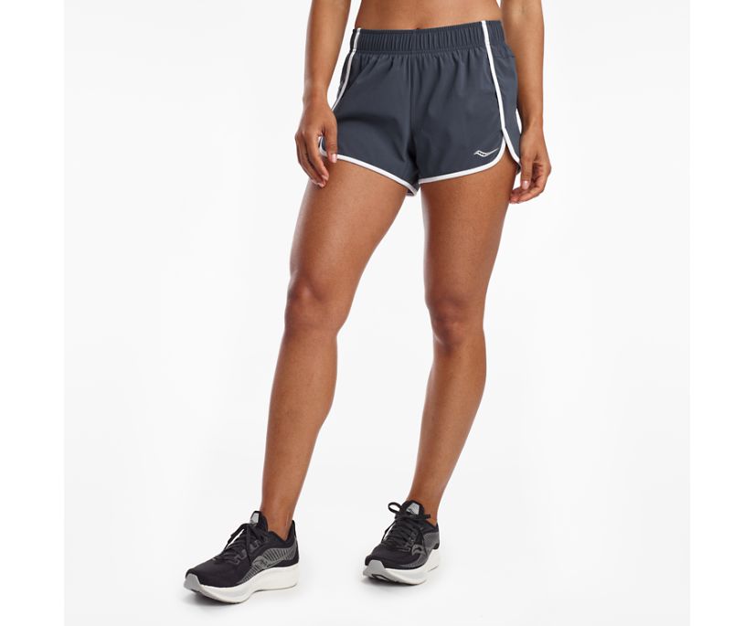 Blue Women's Saucony Outpace 3" Shorts | MQADY6251