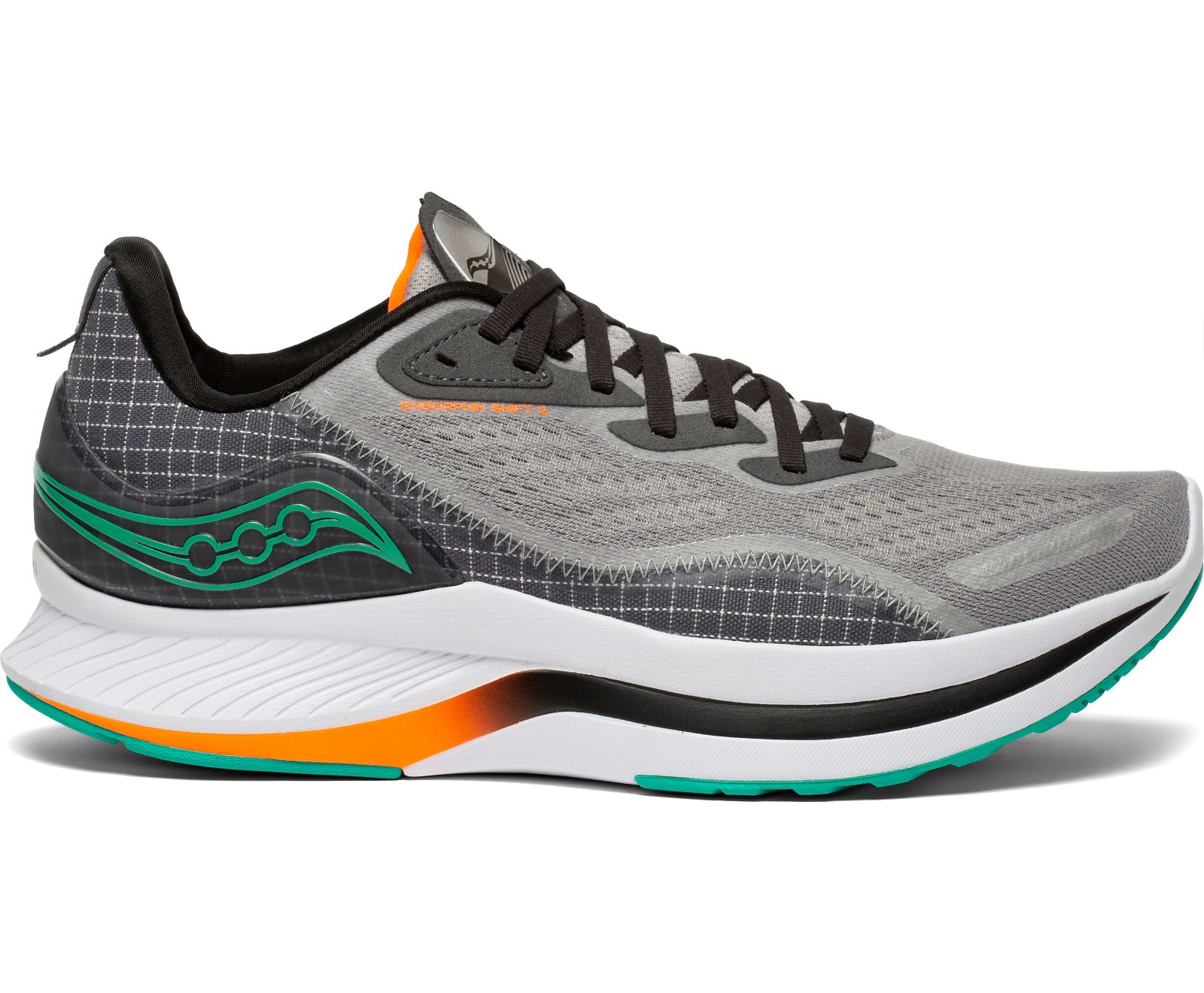 Grey / Black Men's Saucony Endorphin Shift 2 Running Shoes | CGNMI0538