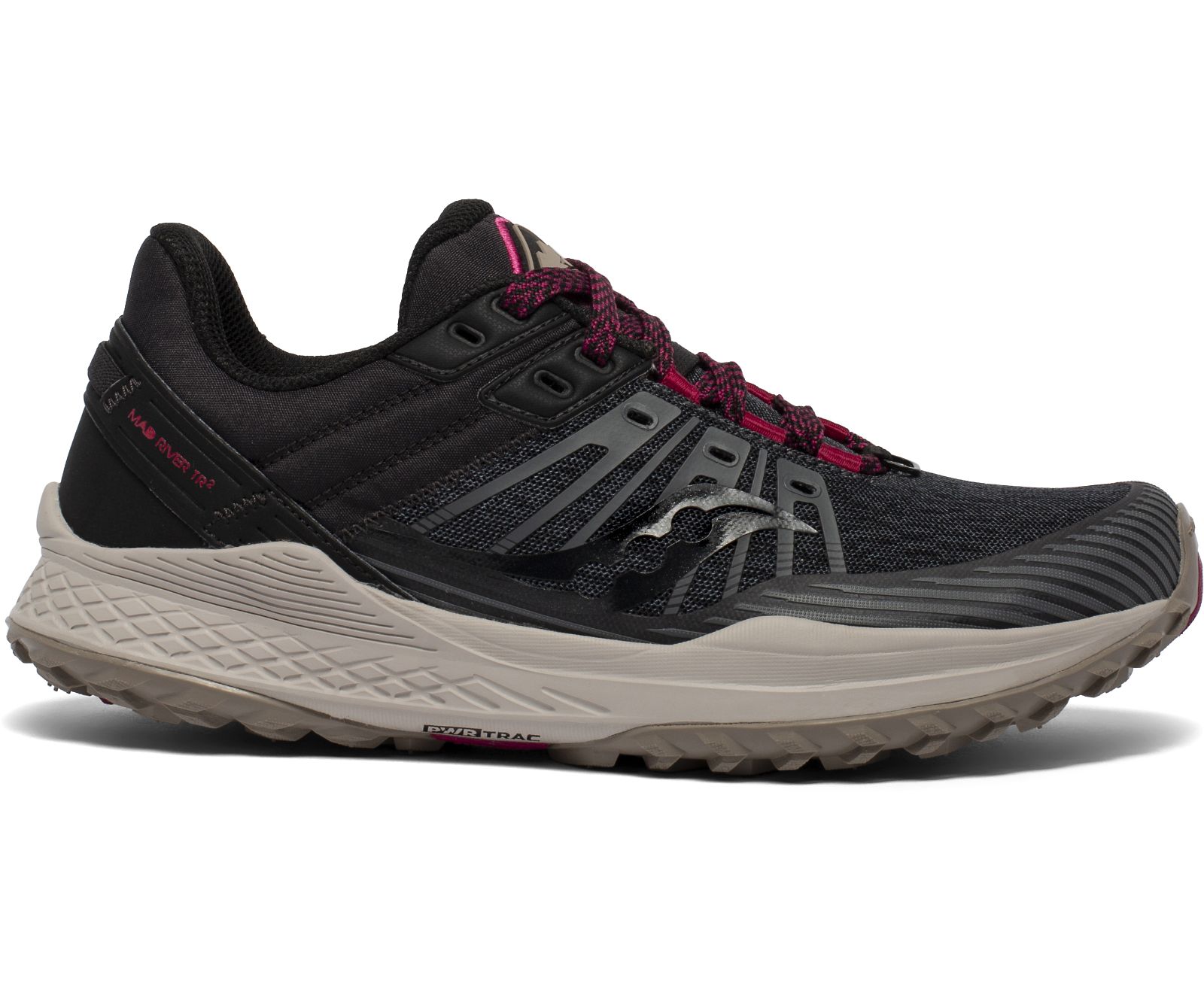 Grey / Black Women's Saucony Mad River Tr 2 Trail Running Shoes | WZGOT5410