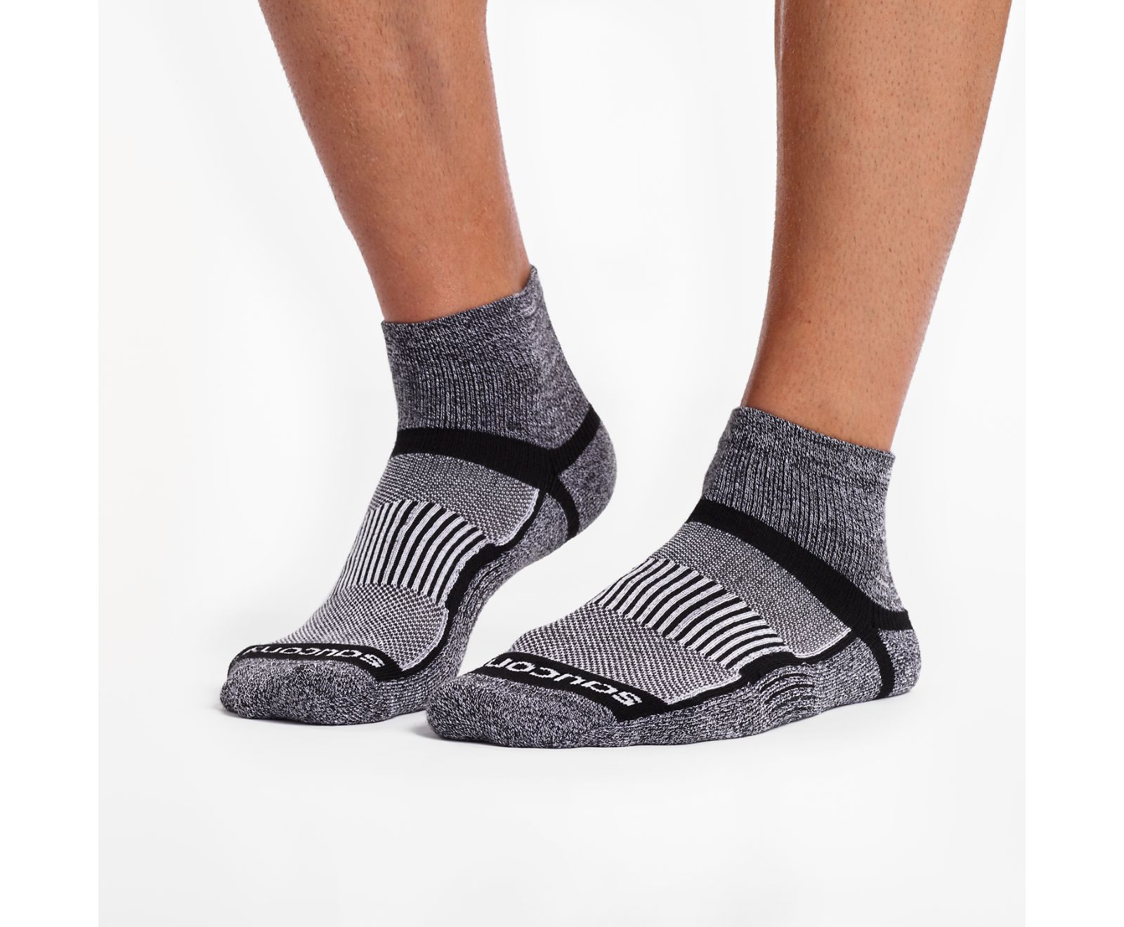 Grey Kids' Saucony Inferno Quarter 3-Pack Socks | EXYLK2783