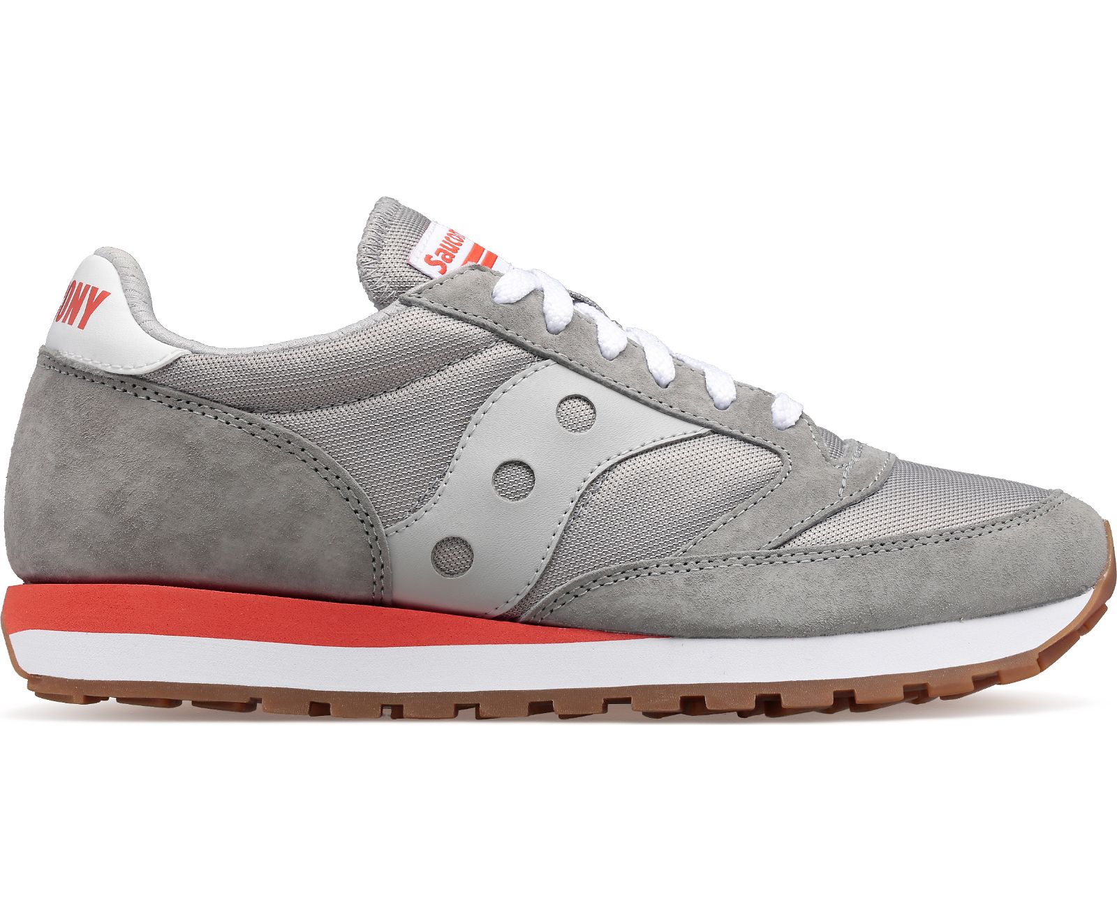 Grey / Red Men's Saucony Jazz 81 Originals | PLRGC7543