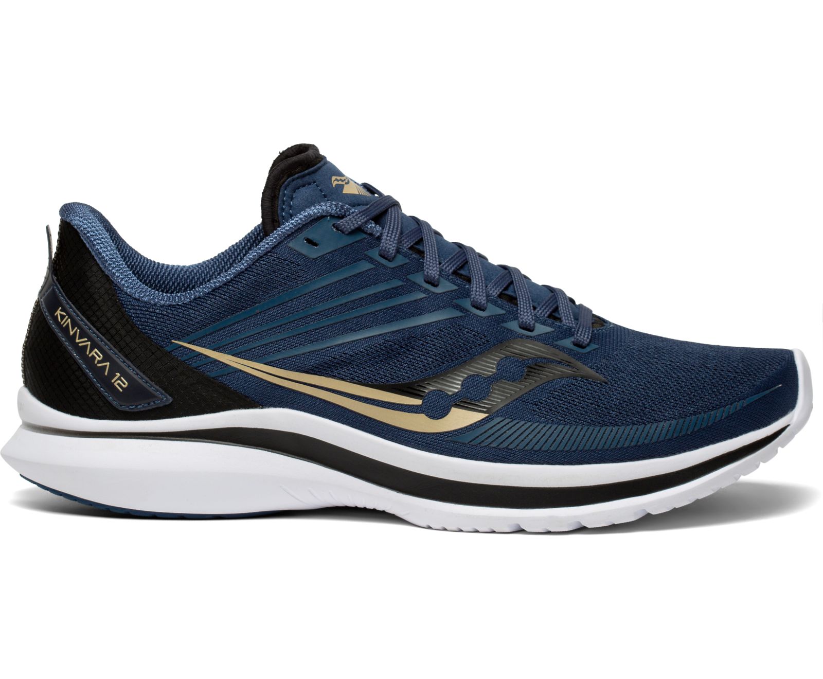 Navy / Black Men's Saucony Kinvara 12 Running Shoes | VNDEG7012