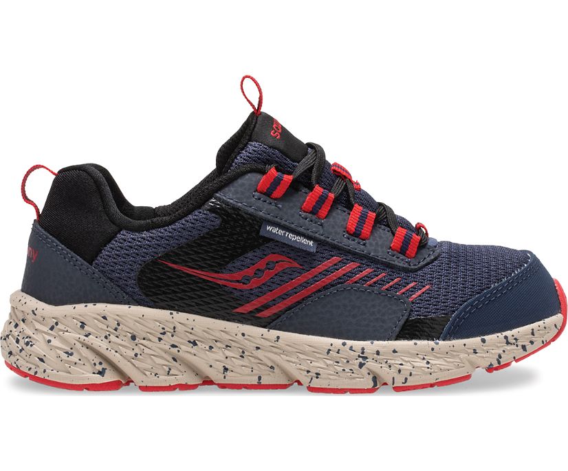 Navy / Red Kids' Saucony Wind Shield Sneakers | GPBME6893