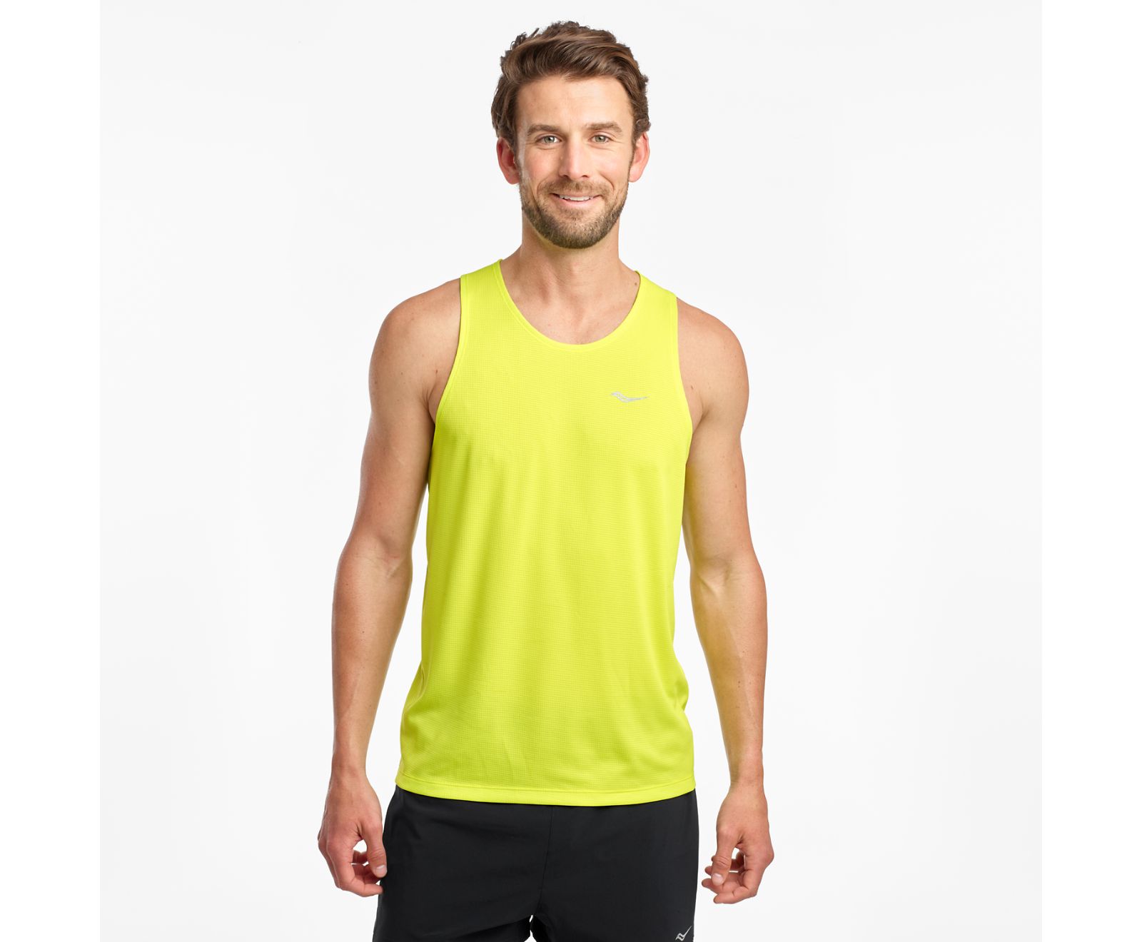 Rose Men's Saucony Stopwatch Singlet Tanks | CEDRW3845