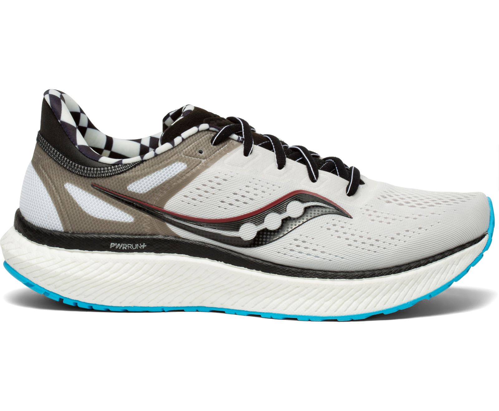 White / Black Men's Saucony Hurricane 23 Running Shoes | UGKWM2361