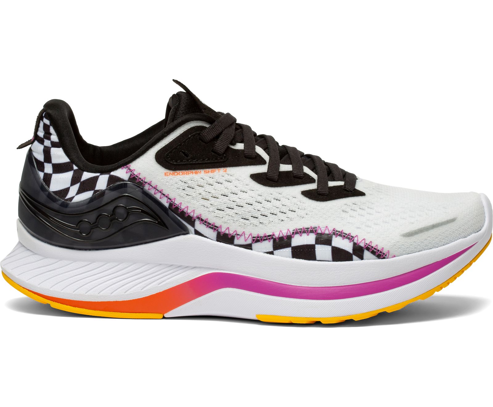 White / Black Women's Saucony Endorphin Shift 2 Running Shoes | YBDZJ1305