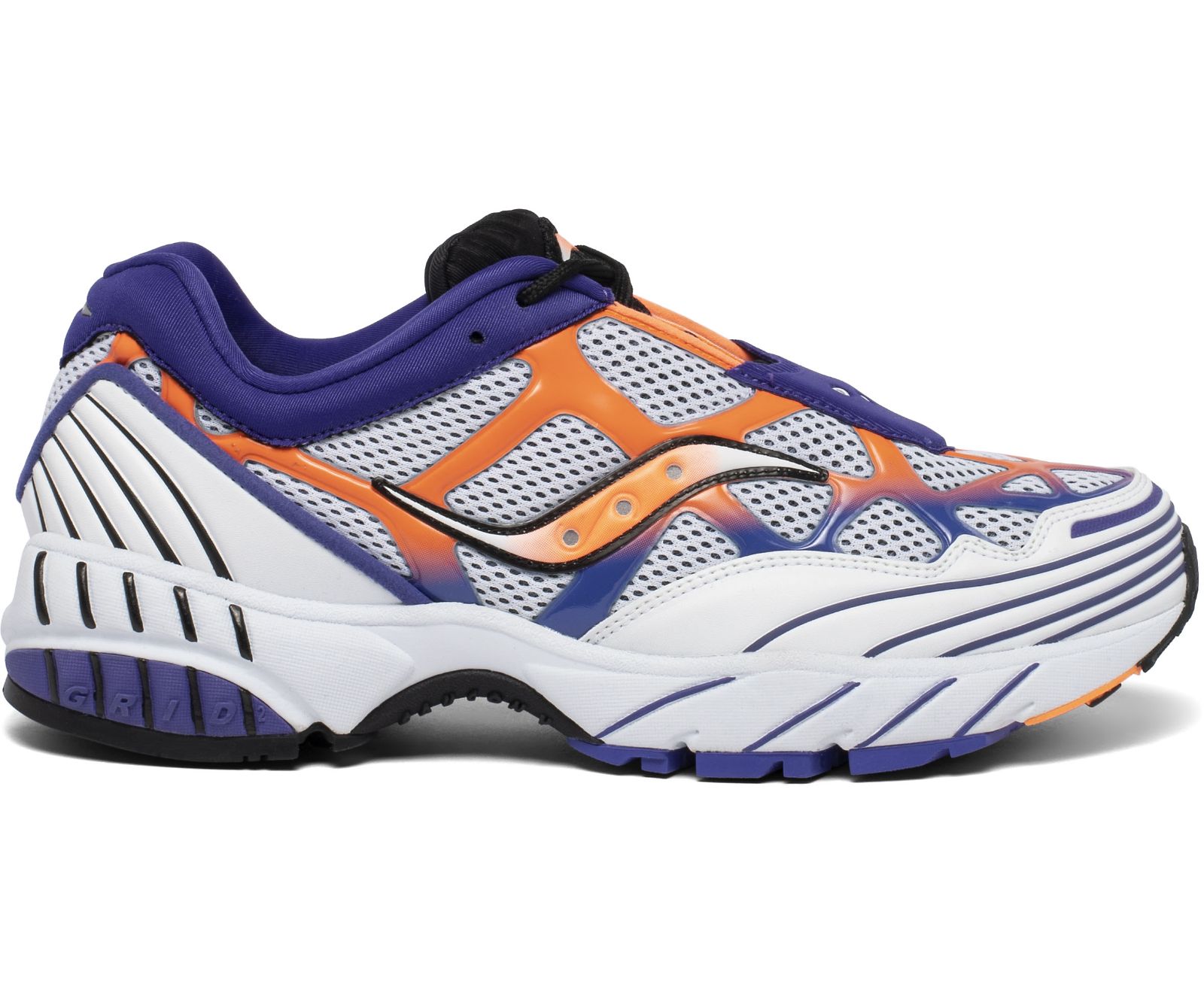 White / Orange / Purple Men's Saucony Grid Web Originals | JVSPK0687