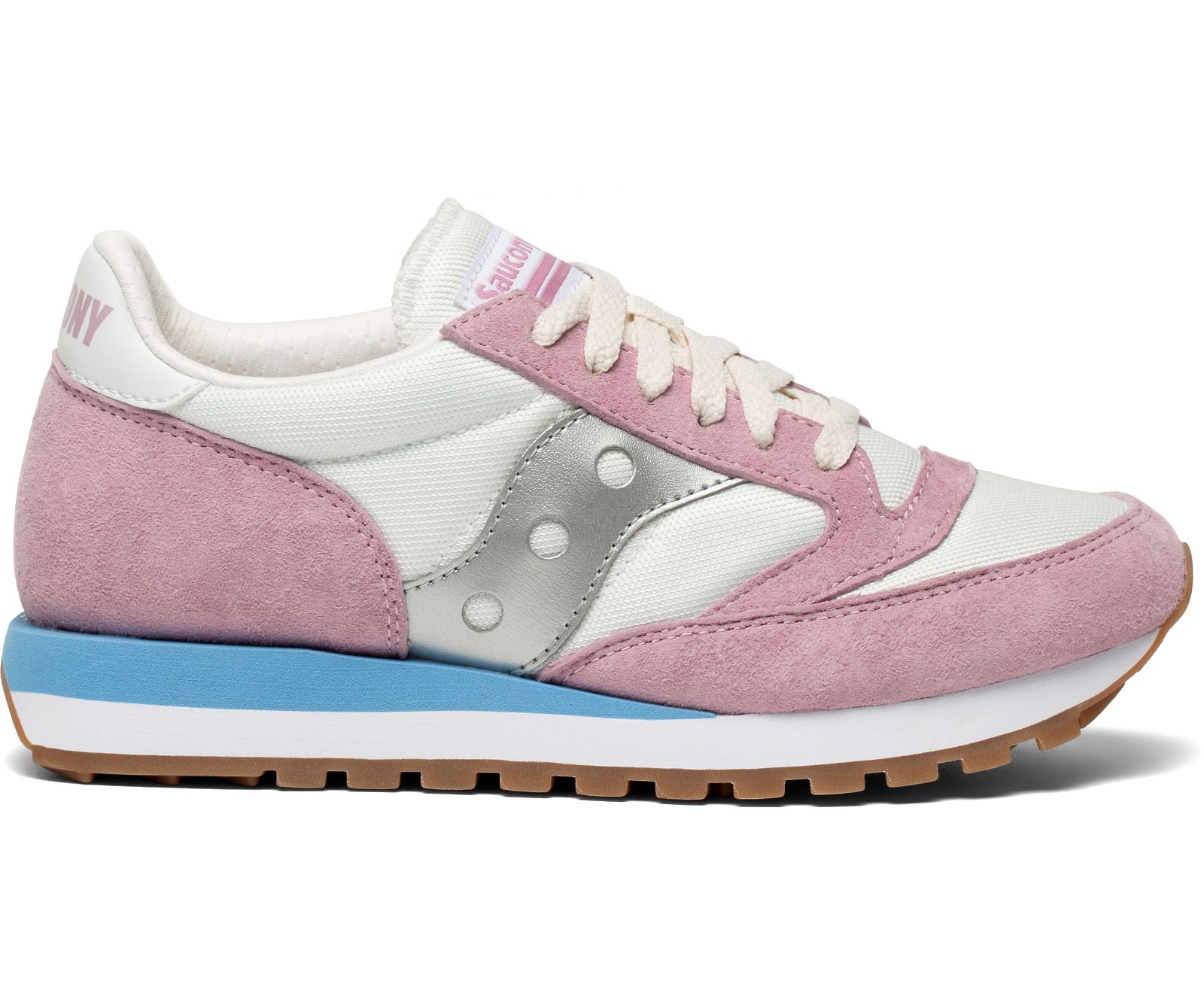 White / Pink / Grey Women's Saucony Jazz 81 Originals | GDFLP6051